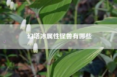 幻塔冰属性怪兽有哪些