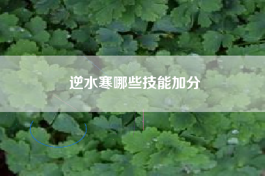 逆水寒哪些技能加分