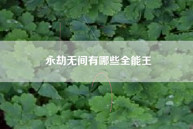 永劫无间有哪些全能王