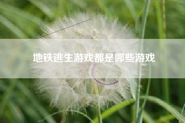 地铁逃生游戏都是哪些游戏