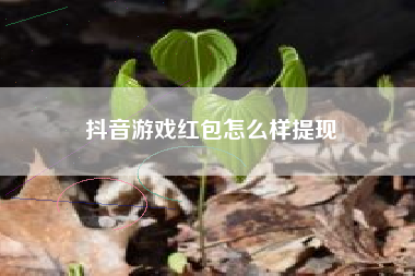 抖音游戏红包怎么样提现