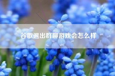 谷歌退出群聊游戏会怎么样