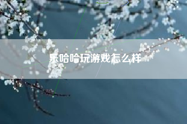 乐哈哈玩游戏怎么样