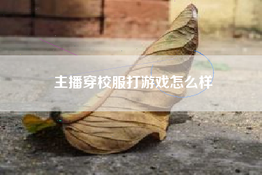 主播穿校服打游戏怎么样