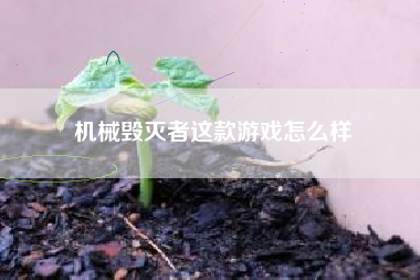 机械毁灭者这款游戏怎么样