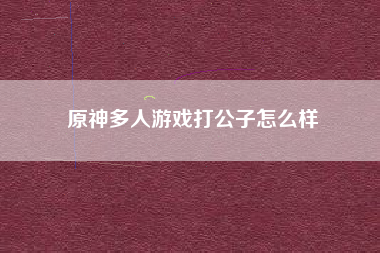 原神多人游戏打公子怎么样