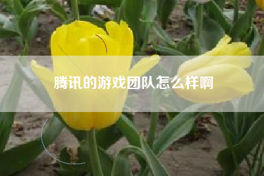 腾讯的游戏团队怎么样啊