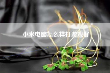 小米电脑怎么样打游戏好