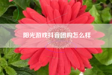 阳光游戏抖音团购怎么样