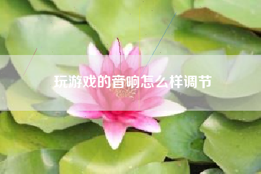 玩游戏的音响怎么样调节