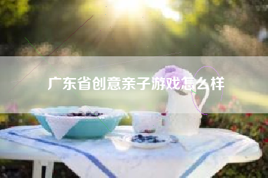 广东省创意亲子游戏怎么样