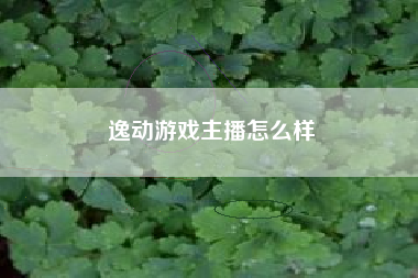 逸动游戏主播怎么样