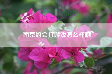 南京约会打游戏怎么样啊