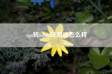 vga转hdmi玩游戏怎么样