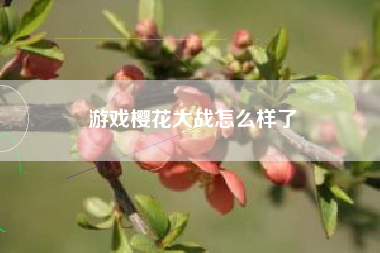 游戏樱花大战怎么样了