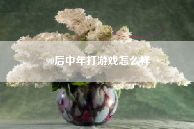 90后中年打游戏怎么样