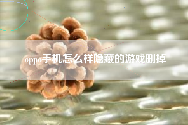 oppo手机怎么样隐藏的游戏删掉