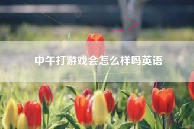 中午打游戏会怎么样吗英语