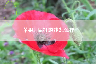 苹果5plus打游戏怎么样