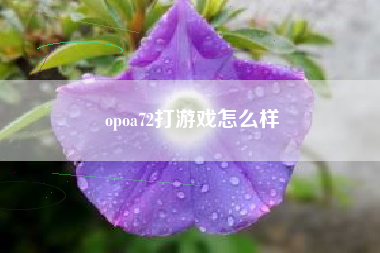 opoa72打游戏怎么样