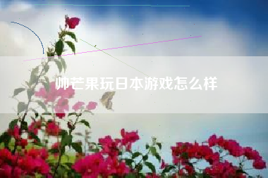 帅芒果玩日本游戏怎么样
