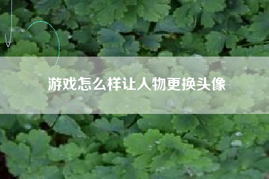 游戏怎么样让人物更换头像