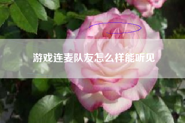 游戏连麦队友怎么样能听见