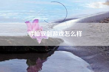寻仙驭剑游戏怎么样