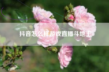 抖音怎么样游戏直播斗地主