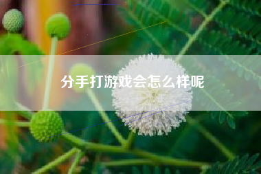 分手打游戏会怎么样呢