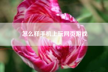 怎么样手机上玩网页游戏