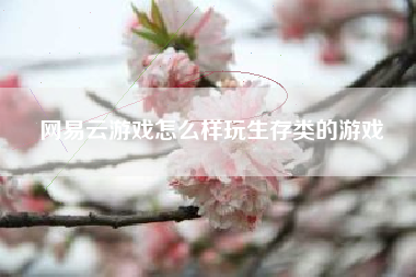 网易云游戏怎么样玩生存类的游戏