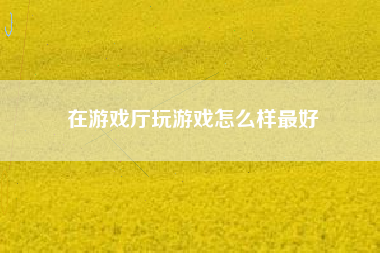 在游戏厅玩游戏怎么样最好