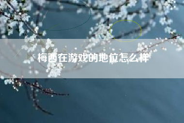 梅西在游戏的地位怎么样