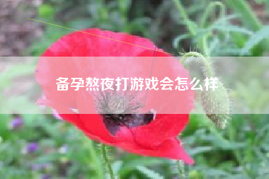 备孕熬夜打游戏会怎么样