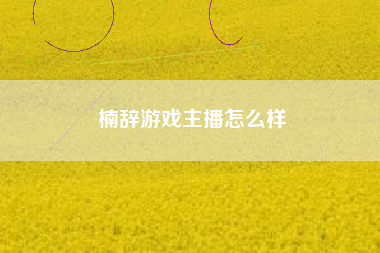 楠辞游戏主播怎么样