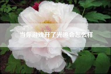 当你游戏开了光追会怎么样