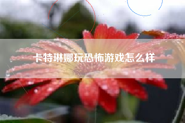卡特琳娜玩恐怖游戏怎么样