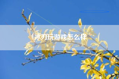 冰刃玩游戏怎么样