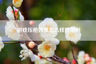 游戏压枪效果怎么样好用吗