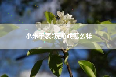 小米手表7玩游戏怎么样