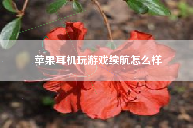 苹果耳机玩游戏续航怎么样