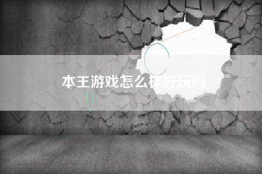 本王游戏怎么样好玩吗