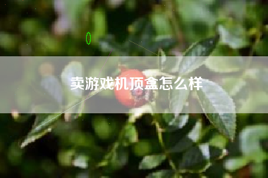 卖游戏机顶盒怎么样