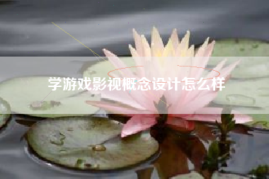 学游戏影视概念设计怎么样