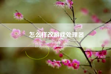 怎么样改游戏处理器
