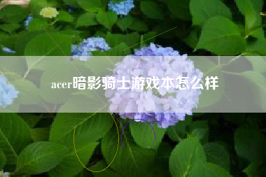 acer暗影骑士游戏本怎么样