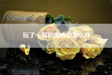 玩了一宿的游戏会怎么样