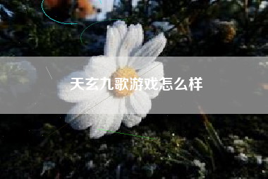 天玄九歌游戏怎么样