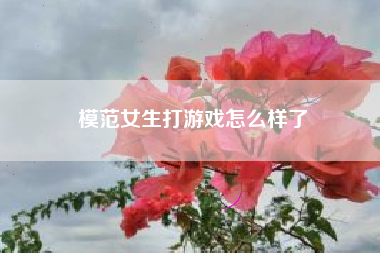 模范女生打游戏怎么样了
